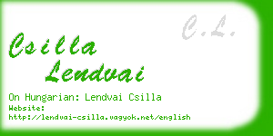 csilla lendvai business card